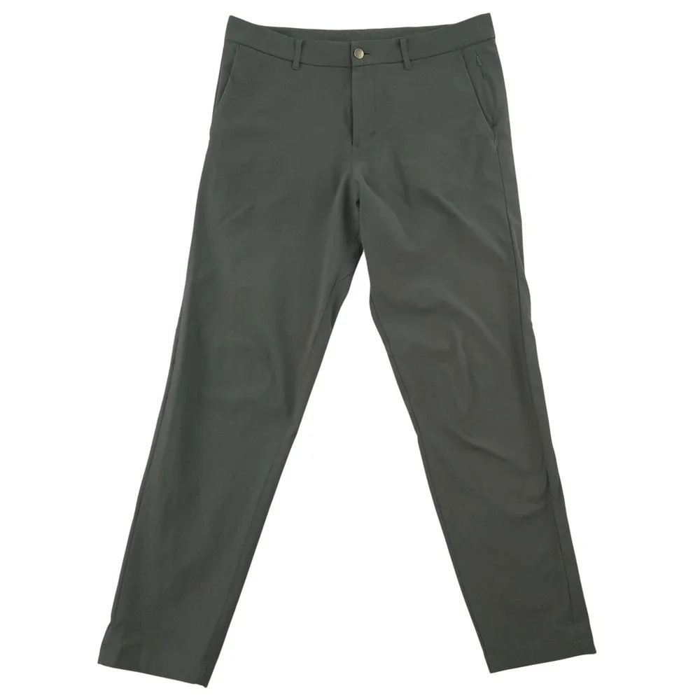 Lululemon Pants Mens 36x30 Green Chino Microfiber Stretch Slim Fit Casual Office